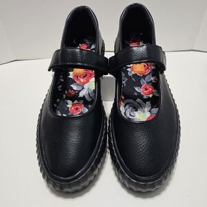 Rocket Dog Mary Jane Black Flats Shoes Sz 7